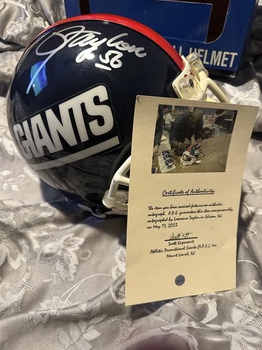 Lawrence Taylor Signed F/S Pro Line  Falcons Helmet W/ Pictured COA card. APE