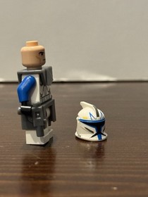 LEGO Star Wars Phase 1 Captain Rex Minifigure - sw0194 - Set 7675 No Visor