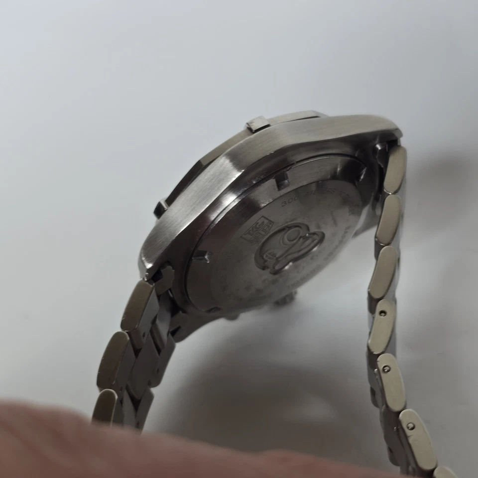 Tag Heuer Aquaracer Reloj Cronógrafo de Cuarzo Hecho en Suiza Azul 41mm CAF1112 Foto 3 de 4