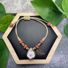 Unisex Ceramic Bead Bracelet Stackable Adjustable Tie 5-7 New Free Ship C1690