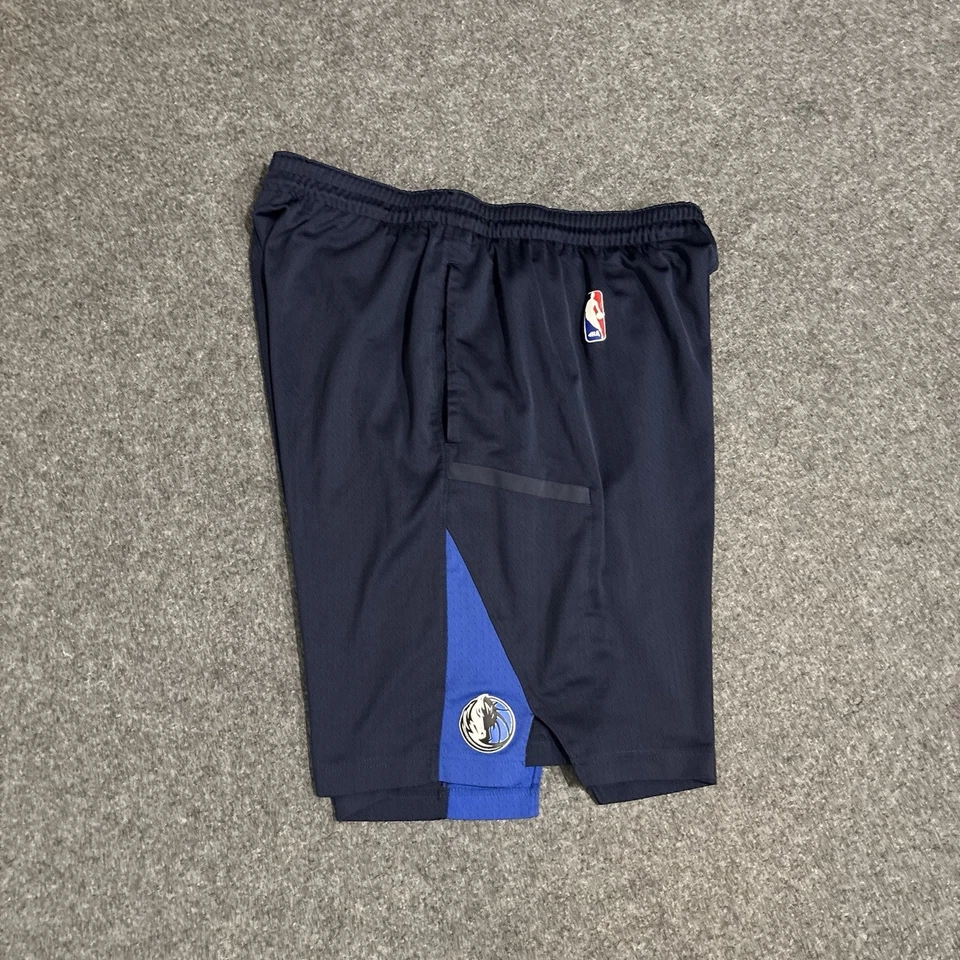 Pantalones Cortos Nike Dallas Mavericks Talla XL Auténticos Azul Edición Jugador Pre Juego Foto 3 de 4