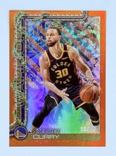 Stephen Steph Curry 2025-26 Topps Basketball Holiday Orange Foil #/25 SP GSW