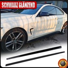 Glanz Schwarz Schweller Seitenschweller Ans�tze F�r BMW F32 F33 F36 M Paket 14+