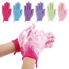 12 Pcs Exfoliating Shower Bath Gloves for 6 Pair Pack of 1 , A