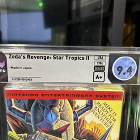 Zoda&rsquo;s Revenge: StarTropics II (NES, 1994) &ndash; WATA 9.4 A+ Sealed
