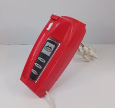 MCM Vintage Red Maid-Rite 3 Speed Hand Mixer by A.F. Dormeyer Mfg. Co.