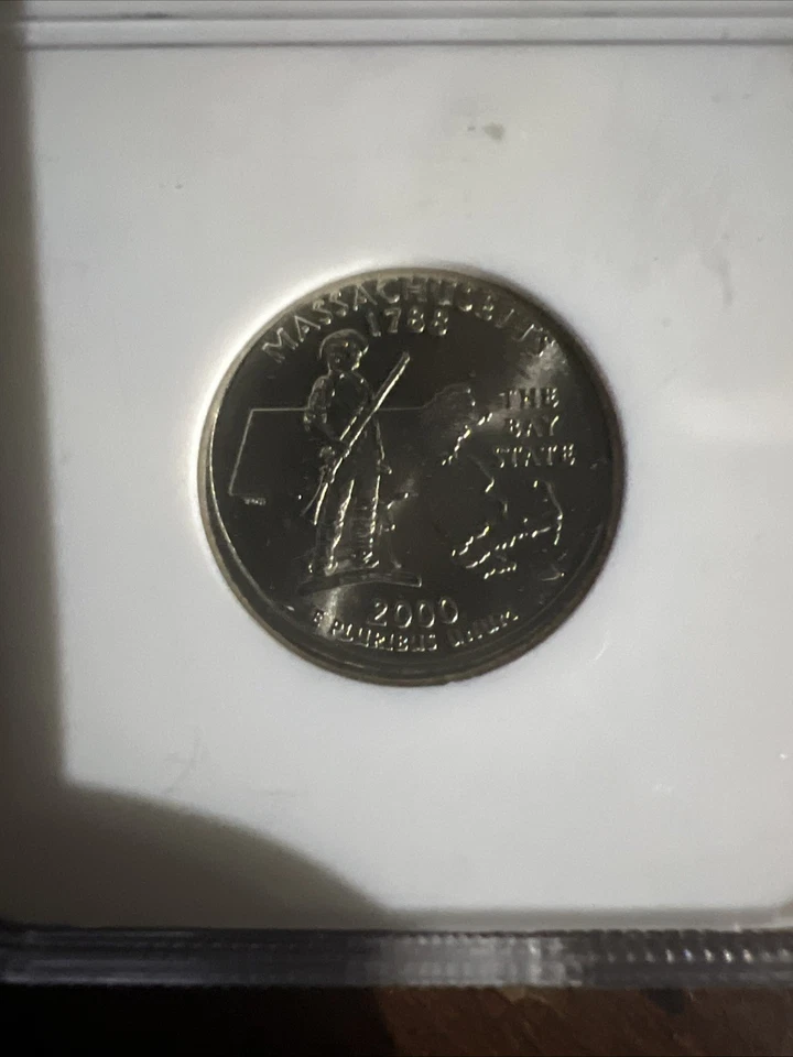 2000 P NGC MS64 Partial Collar Error Massachusetts Quarter 25¢ - Image 4 of 4