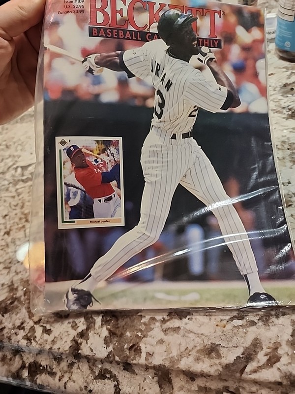 1994 BECKETT BASEBALL CARD MONTHLY APRIL #109 MICHAEL JORDAN COVER CHI WHITE SOX