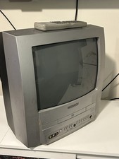 Magnavox MWC13D5 CRT TV DVD Combo Retro With Remote TESTED WORKING READ