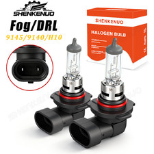 2x 9145 9140 H10 Halogen Fog Light Bulb 42w 3400k Xenon Warm White Kit 2x 9145 9140 H10 Halogen Fog Light Bulb 42w 3400k Xenon Warm White Kit