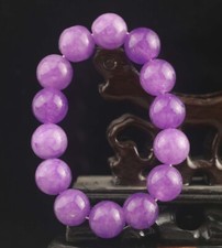 Natural jade beads hand made elastic bracelet bangle