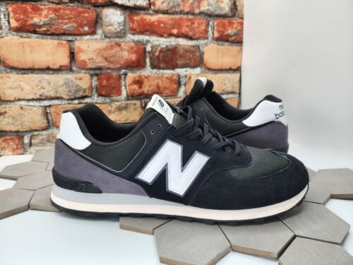 Size 16 D Men’s New Balance Classic 574 Black White U574KN2 Sneaker New