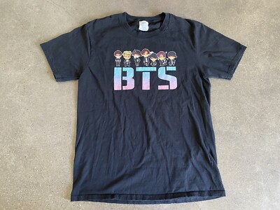 Port Company black BTS Korean boy band t-shirt youth L