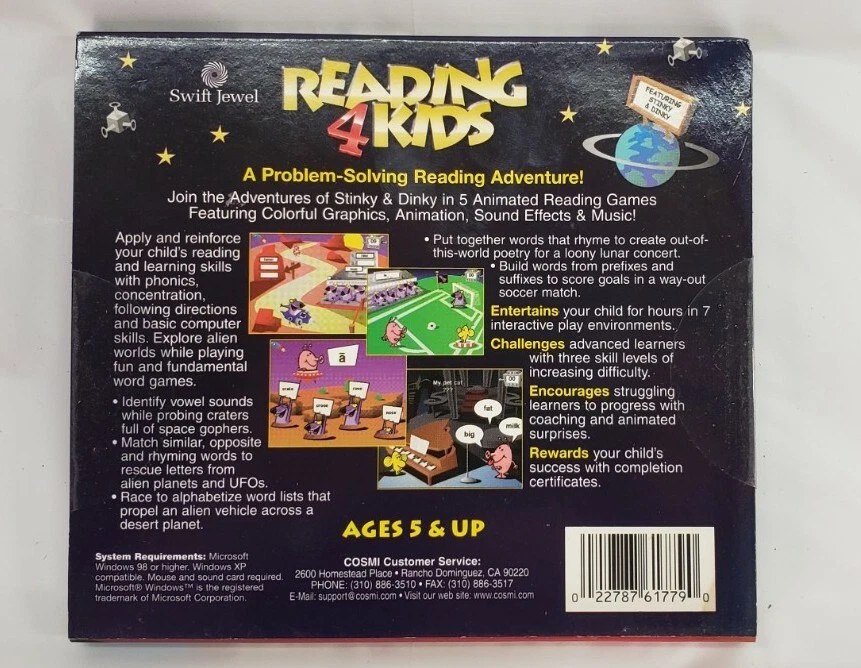 NEW Reading 4 Kids PC Game CD Rom WINDOWS XP COMPATIBLE  - Image 3 of 3