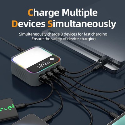 Stylish and Efficient 120W Fast Charging Solution for Multiple Devices