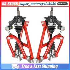 Rear Drive Shaft CV Axle Swing Arm Steering Knuckle Kit For Go Kart ATV UTV Quad