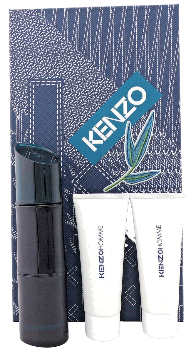 Kenzo Homme 3.7 oz Eau de Toilette Spray + 2 x 2.5 oz Shower Gel