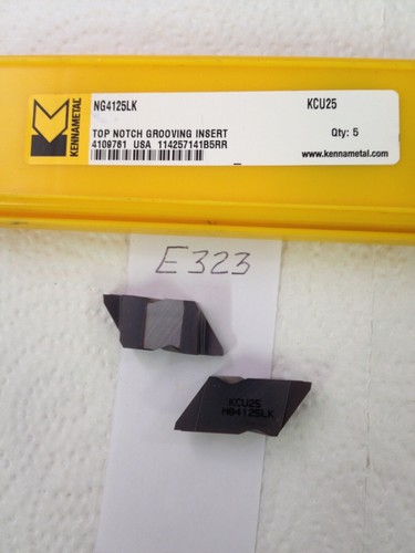 4 NEUE KENNAMETAL NG-4125LK ERSTKLASSIGE HARTMETALLEINSÄTZE. GRADE KCU25. {E323}