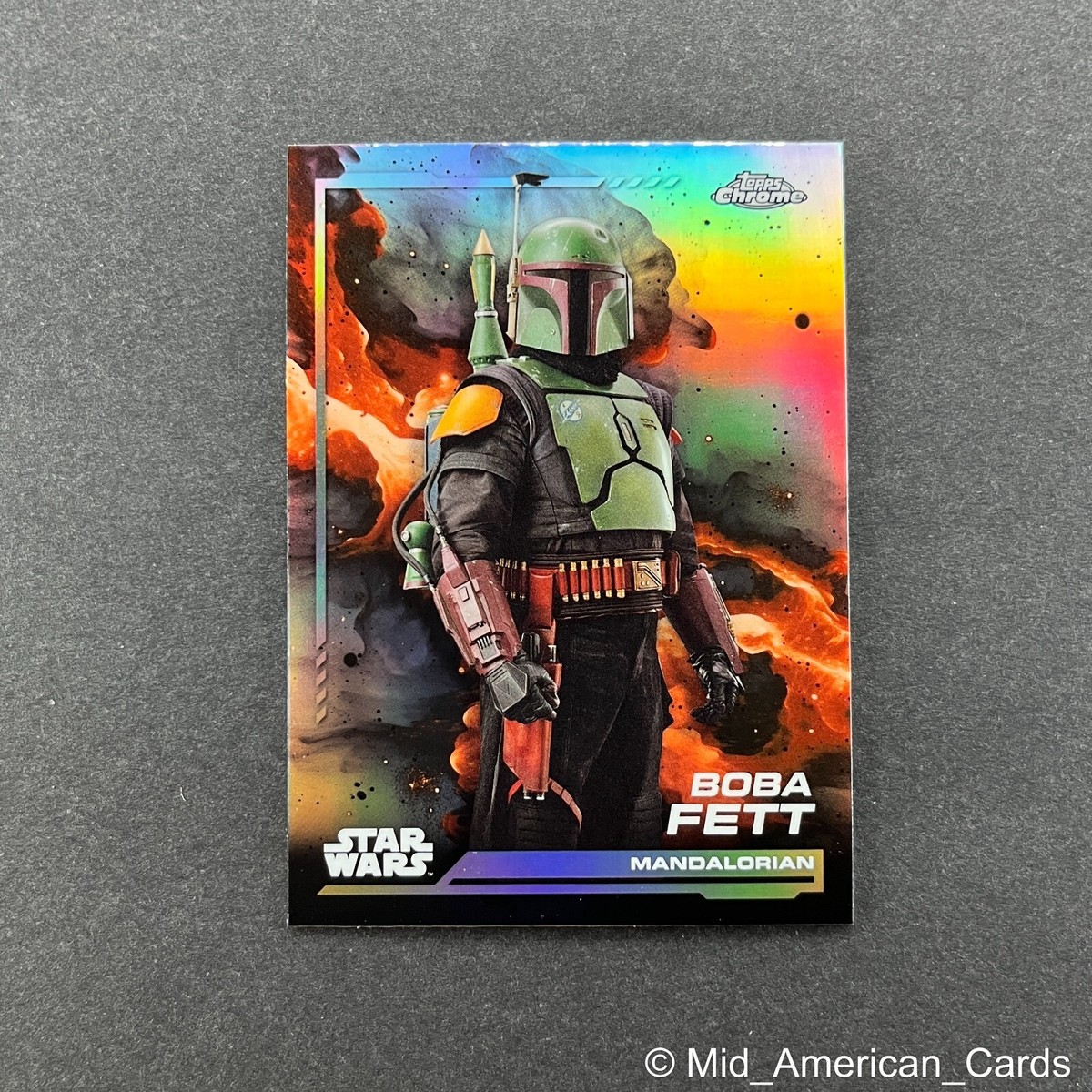 2024 Topps Chrome Star Wars Boba Fett Refractor #19