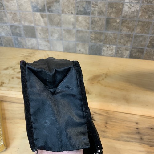Vintage Zardozi Handtasche & Gürtel Set mit Box Indien Silber Stickerei Schwarz Samt - Bild 18 von 22