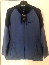 NWT Nike Running Dri-Fit Zip Front Jacket Black Men's Large L