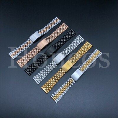 20mm/22mm 316L Jubilee Harrow Stainless Steel Watch Band Strap Straight End new