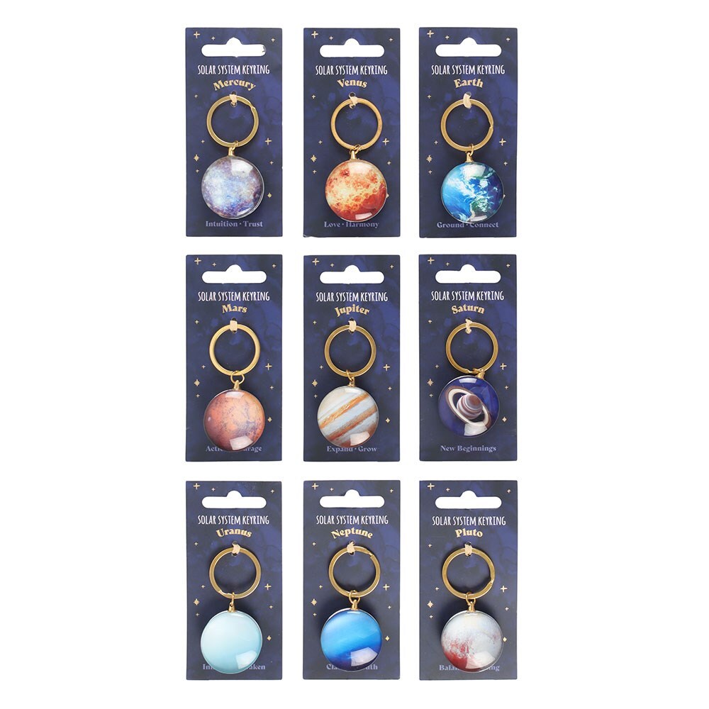 Set of Solar System Keyrings