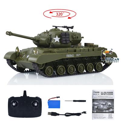 1/30 2.4G Heng Long Radio Control RC Infrared Battle Tank Pershing M26 3841-02