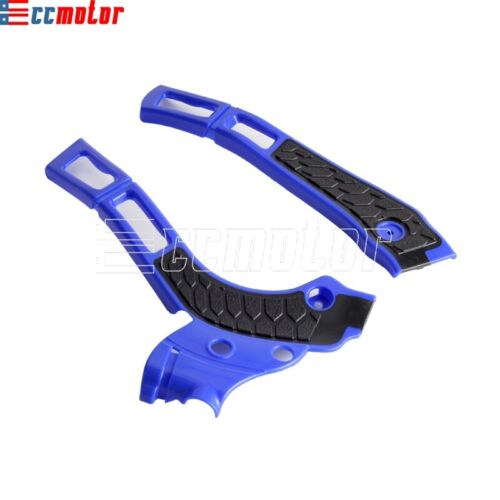 Motor Frame Guards Blue/Black for YAMAHA YZ125 YZ250F WR250F WR250R 2005-2022 - Picture 3 of 8
