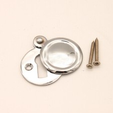 Escutcheon Victorian Key Hole Solid Brass Swing Cover Plate in Various Finishes