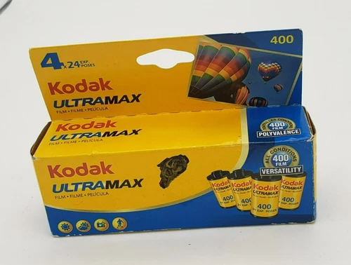 Kodak Ultramax 400 35mm Film 4 Pack 24 Exposures Each ISO 400 Color Negative Fil