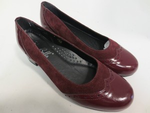 burgundy wide fit shoes