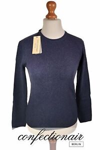 100 Kaschmir Pullover Damen Blau Made In Italy Cashmere Confectionair Berli Ebay