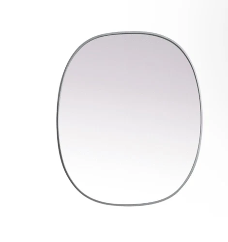 Elegant Lighting Brynn 36" x 30" Modern Oval Bathroom Wall Mirror MR2B3036SIL - Picture 1 of 2
