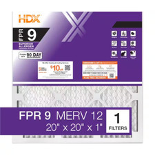20 In. X 20 In. X 1 In. Superior Pleated Furnace Air Filter FPR 9, MERV 12 Free