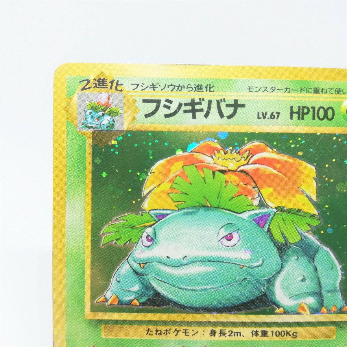 003 Venusaur Pokemon Card LV67 HP100 Old Back Nintendo Japan