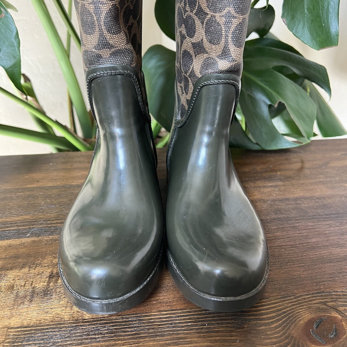 Coach Macys Botas De Lluvia COACH Christina Signature Shearling