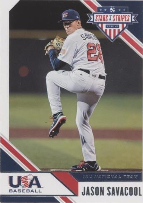 2020 Panini USA Baseball Stars & Stripes - Jason Savacool #38 - 1 of 1