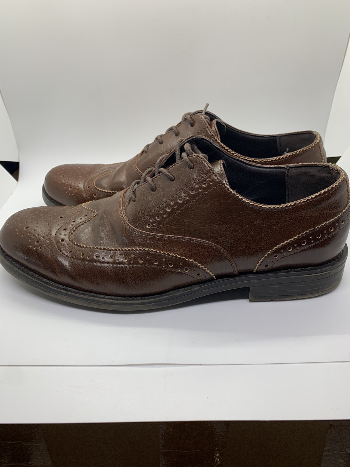 SAOLA Scarpe Dexter uomo comode marroni a coda di rondine made in USA taglia 11