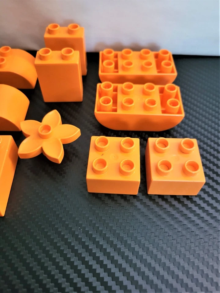 Lote de ladrillos naranjas a granel juguetes de construcción Lego Duplo Foto 4 de 4