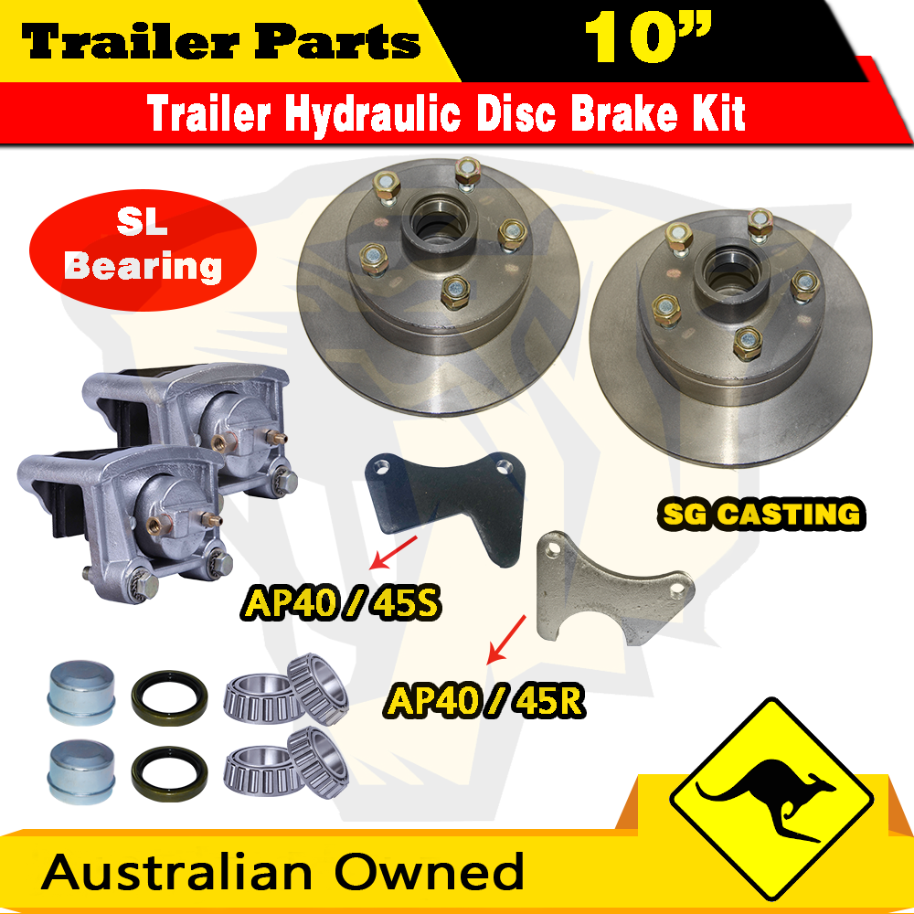 Trailer Hydraulic 10" Disc Brake Kit Boat, Caravan Caliper, FORD SL