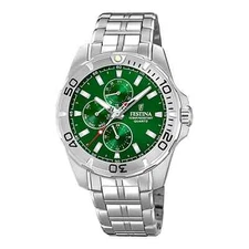 Festina F20445/7 Men's Green Dial Multi-Function Watch