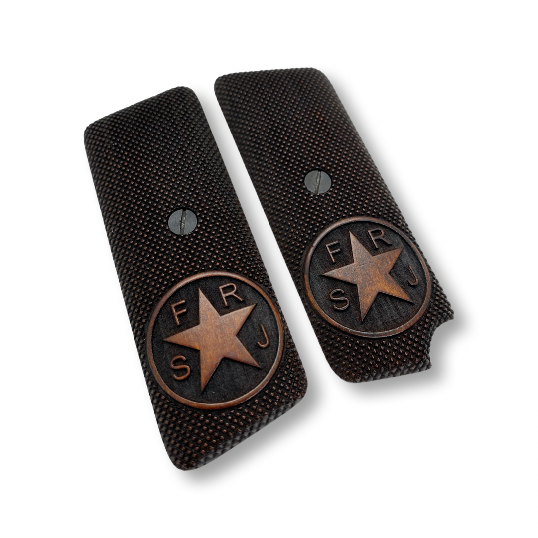 ZIB Grips FRJ Star for Tokarev M57 Zastava M88A Brown Beech Wood