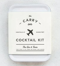 The Carry On Cocktail Kit - The Gin & Tonic White Travel Tin By W&P Design