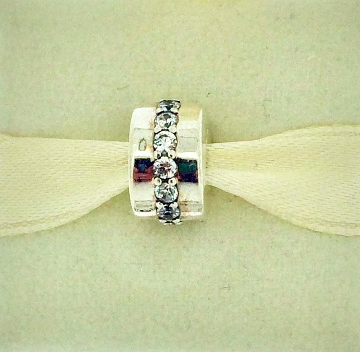 GENUINE PANDORA Silver Shining Path Clip Charm 791972CZ FREE DELIVERY