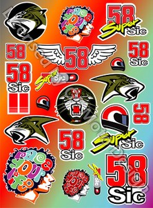 Pegatina MARCO SIMONCELLI REF: PD258 - Pegatinas Y Vinilos
