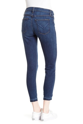 NWT HUDSON Natalie Midrise Super Skinny Crop Jeans/Released Hem Size 28 GRDT NEW - 第 1/12 張圖片