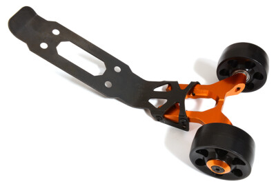 Bras Arrière Orange Alu Billet Pour Traxxas Maxx 1/10 (4S) – Integy C29357ORANGE – Renfort Choc