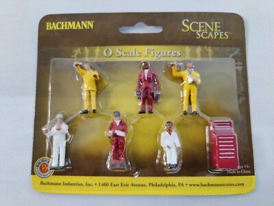 NEW BACHMANN SCENE SCAPES MECHANICS #33163 O SCALE FIGURES 7 PIECES