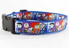 Cartoon character dog collar handmade adjustable buckle collar 1" wide or leash